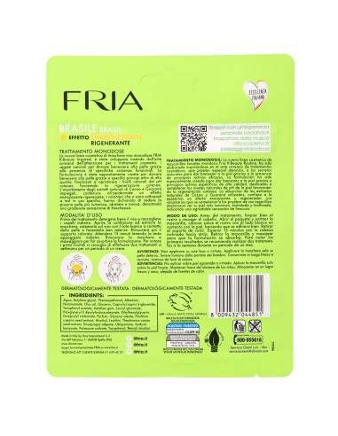 Fria Maschera Viso In Tessuto - Energizzante Brasile - Rigenerante